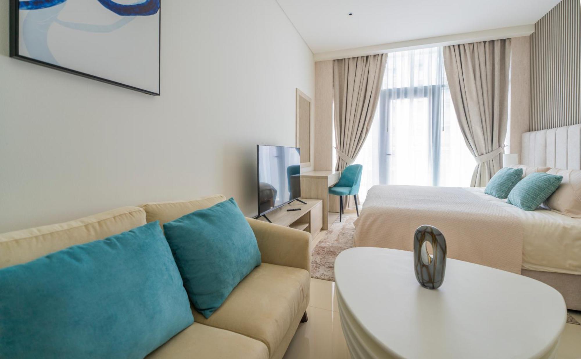 Studio With Pool And Private Beach Access On Palm Jumeirah Dubai Buitenkant foto