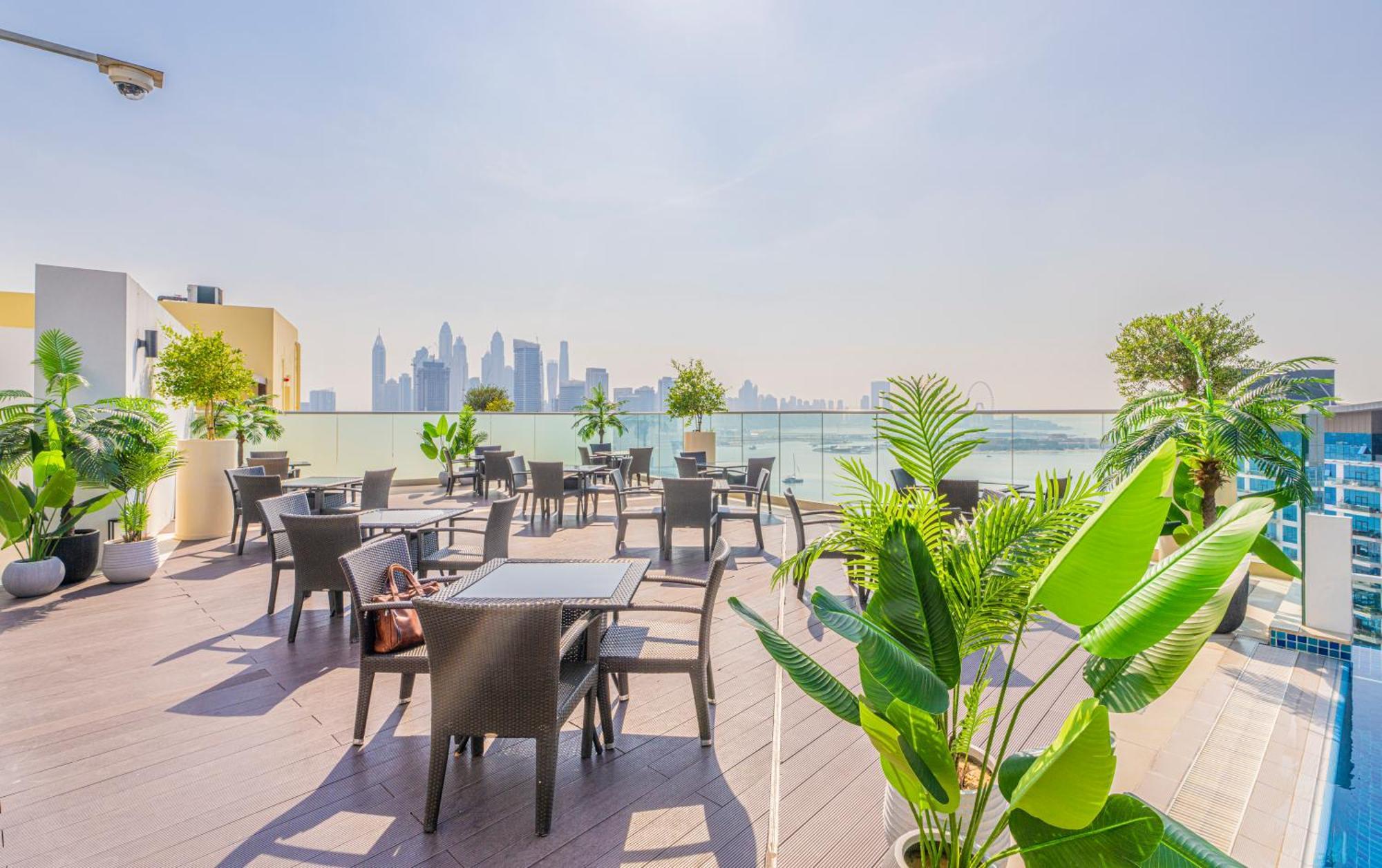 Studio With Pool And Private Beach Access On Palm Jumeirah Dubai Buitenkant foto